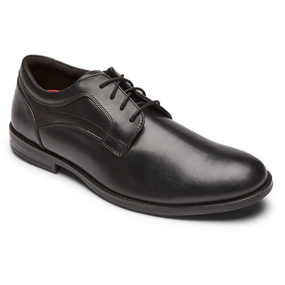 ロック ポート ビジネス シューズ メンズ 黒 - Mykel Plain Toe - XKS470895